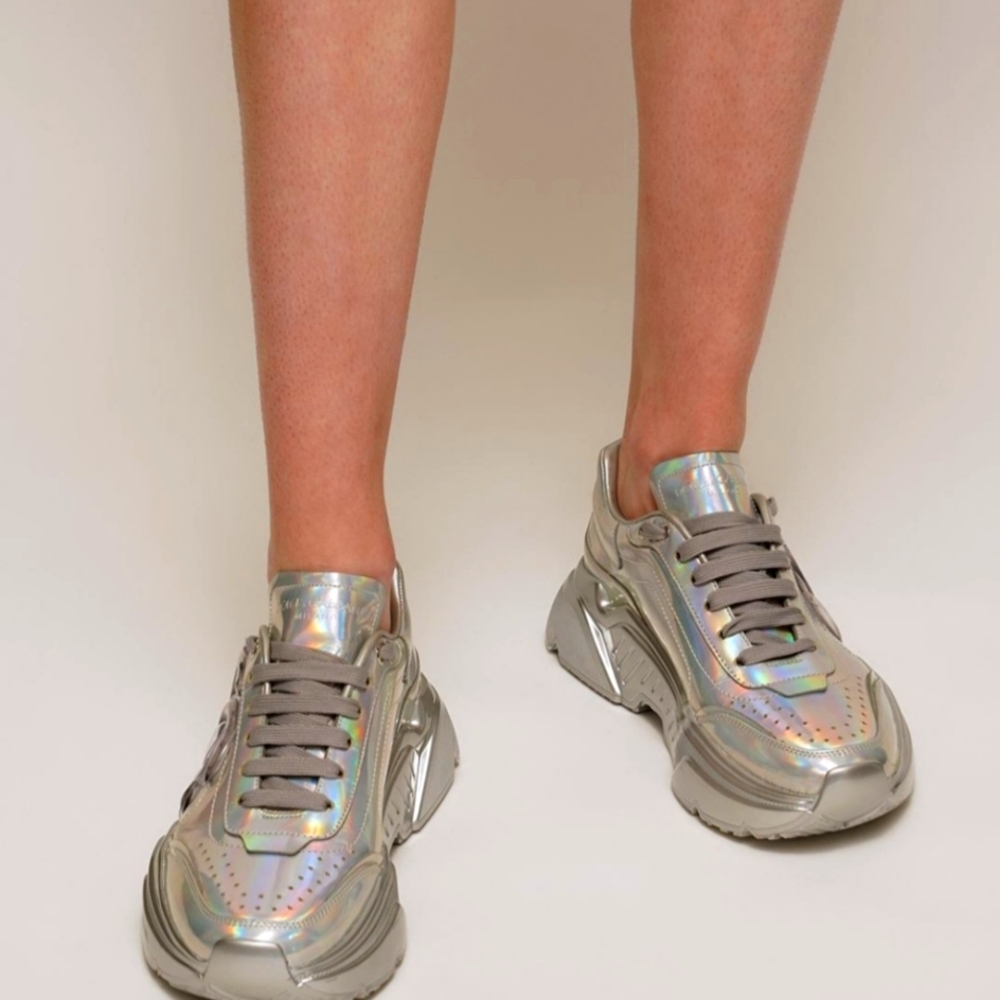 Dolce & Gabbana BASSA D_SNK  Daymaster Iridescent Sneakers.Womens size 38.